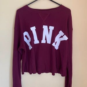 Pink Cropped Long Sleeve